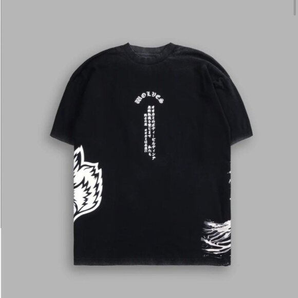 Darc Sport SAMURAI COURAGE "SIDE BY SIDE" OVERSIZED TEE IN BLACK - Picture 6 of 12